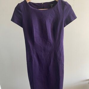 Jacob Purple Mini Dress with Short Sleeves